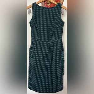 {tommy hilfiger} houndstooth dress sleeveless zipper closure Size 0